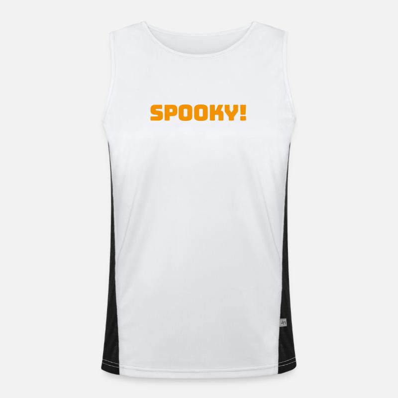Spooky_Orange Funktionelles Kontrast-Tank Top für Männer 