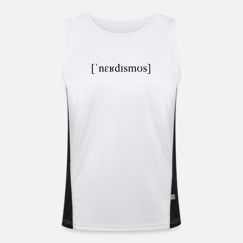 Phonetic transcription Nerdism Men's Functional Contrast Tank Top 