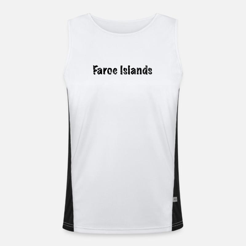Faroe Islands Funktionelles Kontrast-Tank Top für Männer 