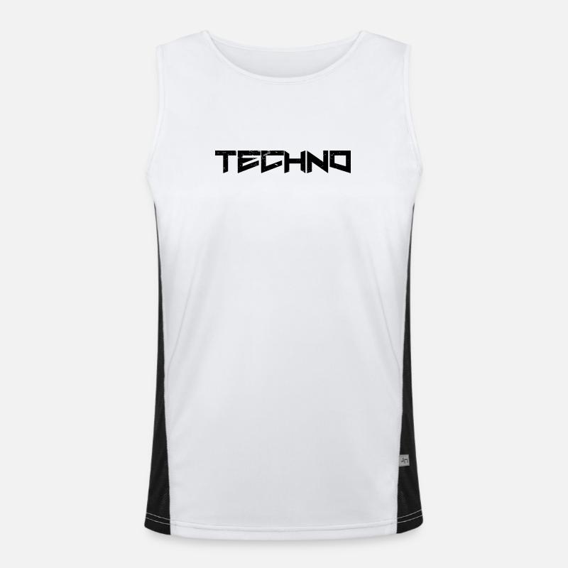 Techno Funktionelles Kontrast-Tank Top für Männer 
