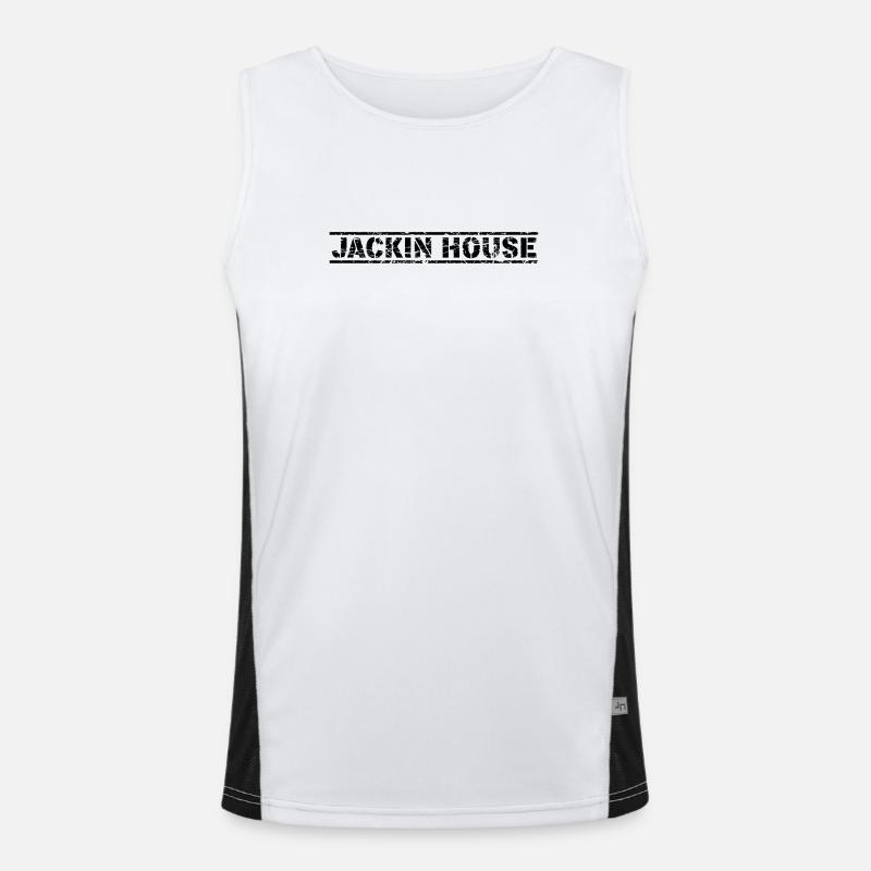 Jackin House Funktionelles Kontrast-Tank Top für Männer 