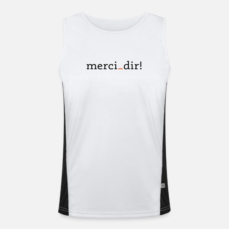 merci dir - 2 colors Men's Functional Contrast Tank Top 