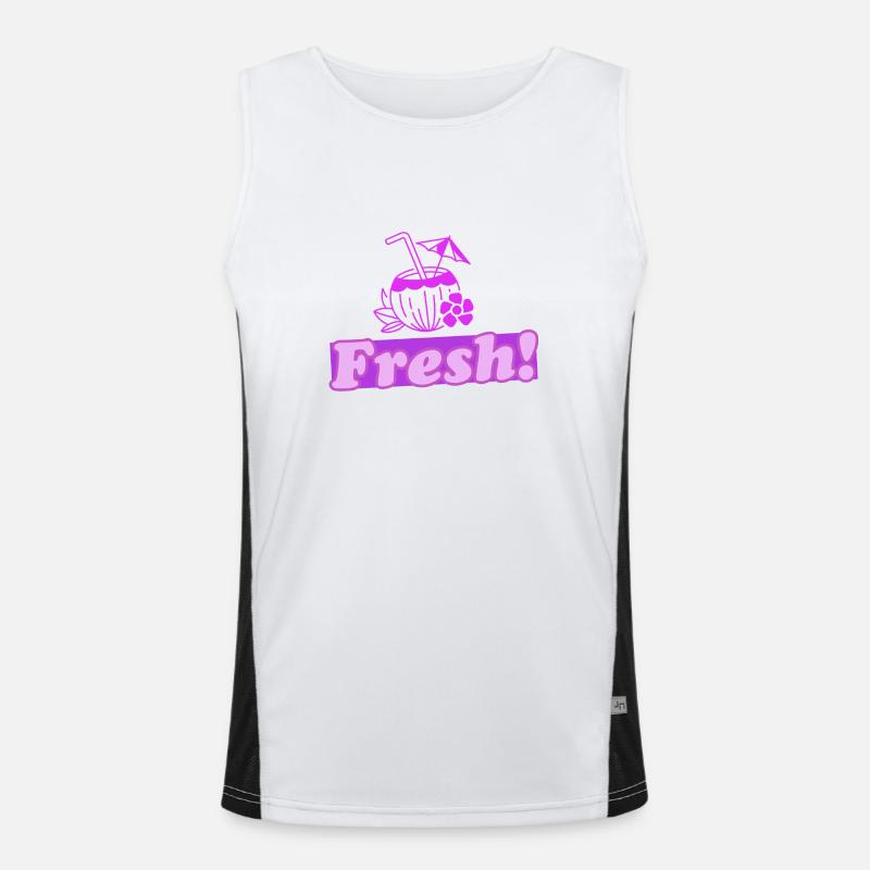 Frais! 2.0 Débardeur respirant contrasté Homme 