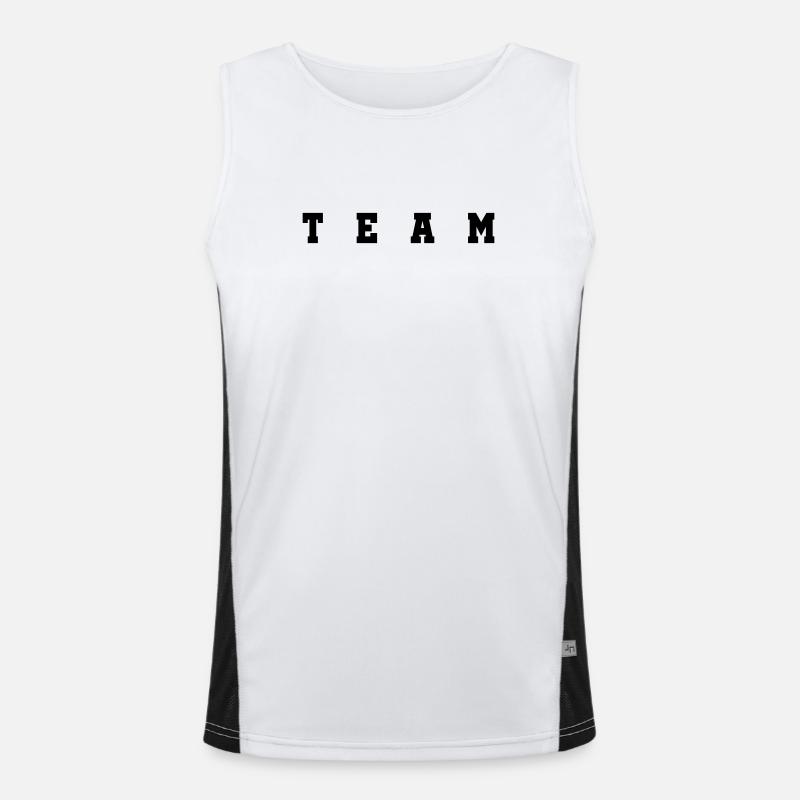 Team Funktionelles Kontrast-Tank Top für Männer 