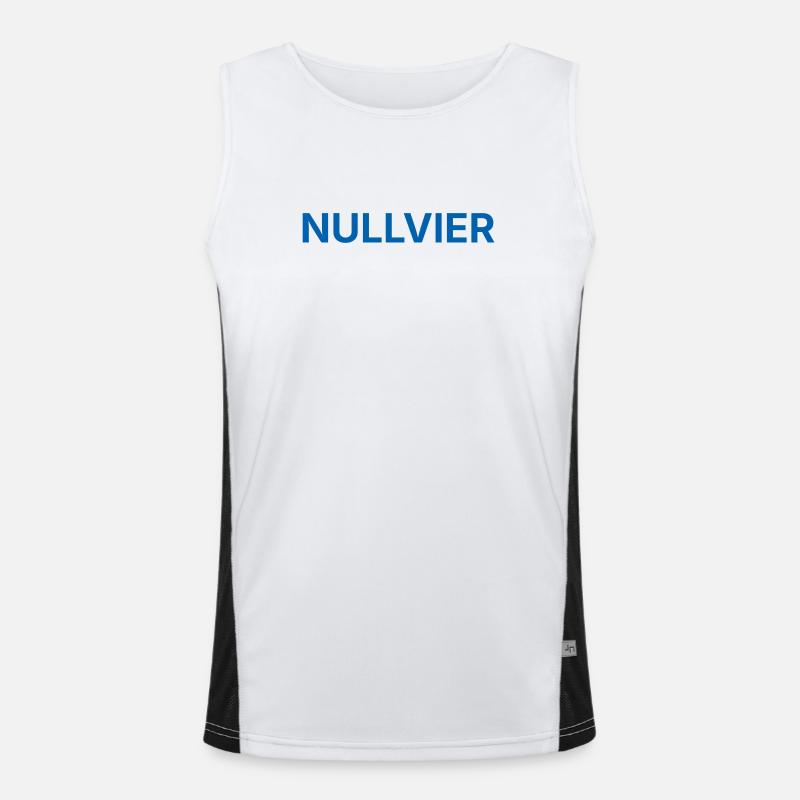 Nullvier blau Funktionelles Kontrast-Tank Top für Männer 
