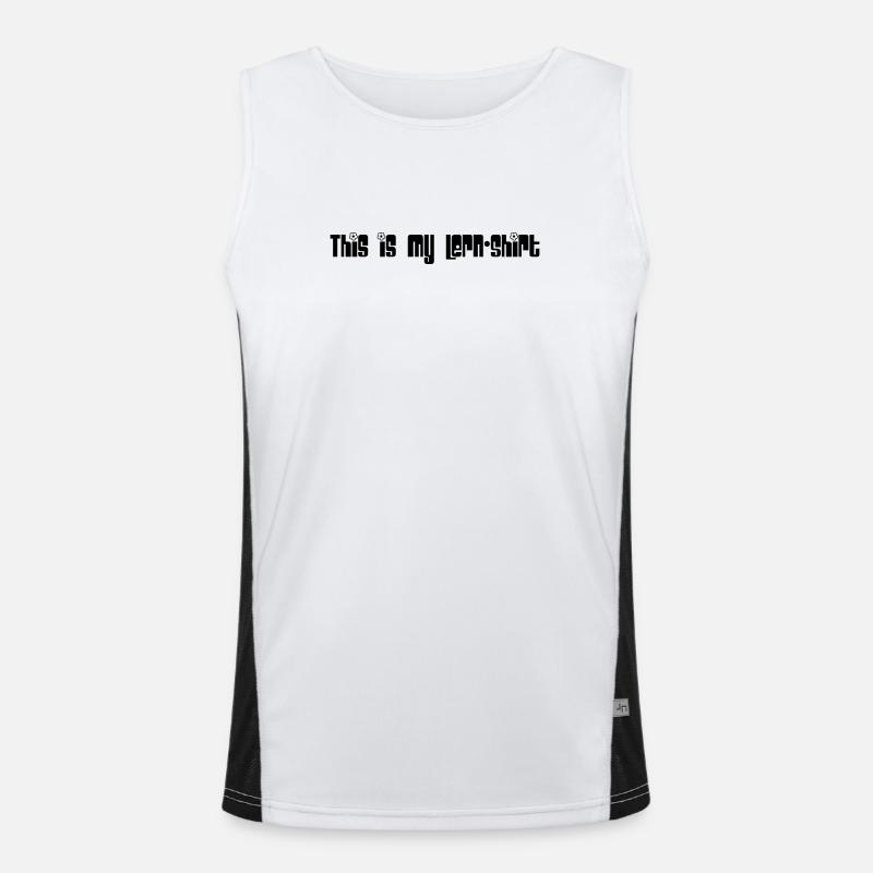 Learning shirt Men's Functional Contrast Tank Top 