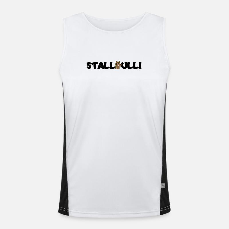 Stallpulli - Stall - Pferd Pferde Reiter Reiterin Funktionelles Kontrast-Tank Top für Männer 
