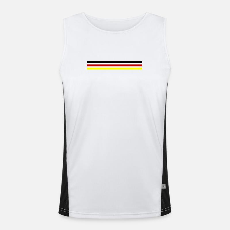 Germany Flag Men's Functional Contrast Tank Top 