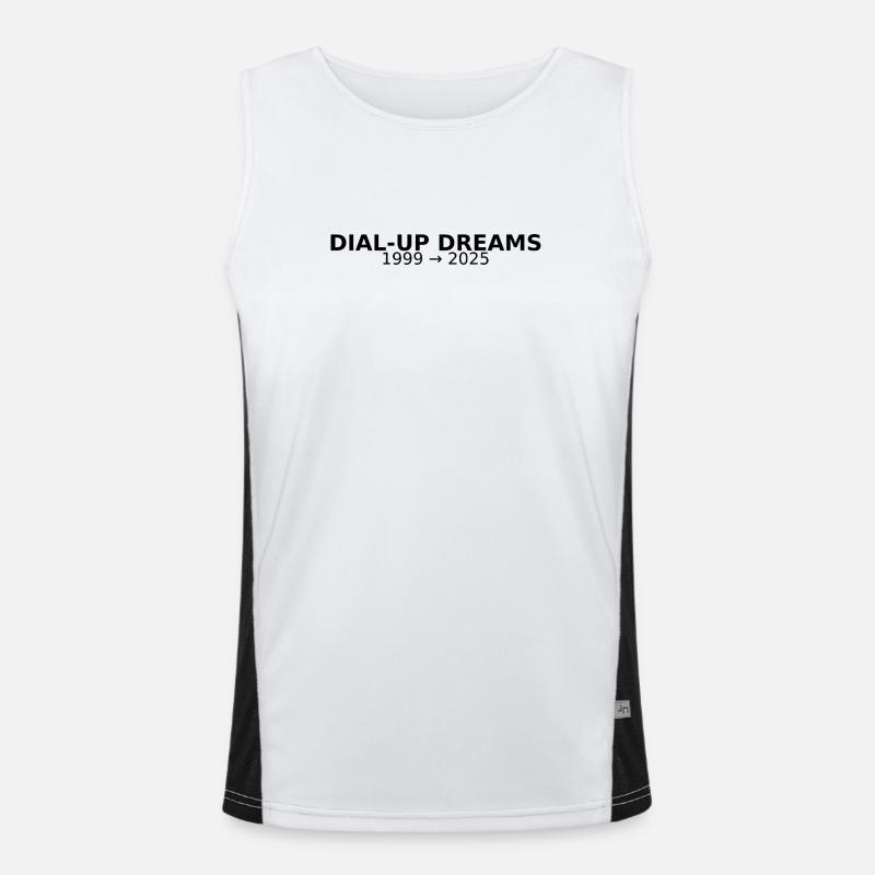 DIAL-UP DREAMS Men's Functional Contrast Tank Top 
