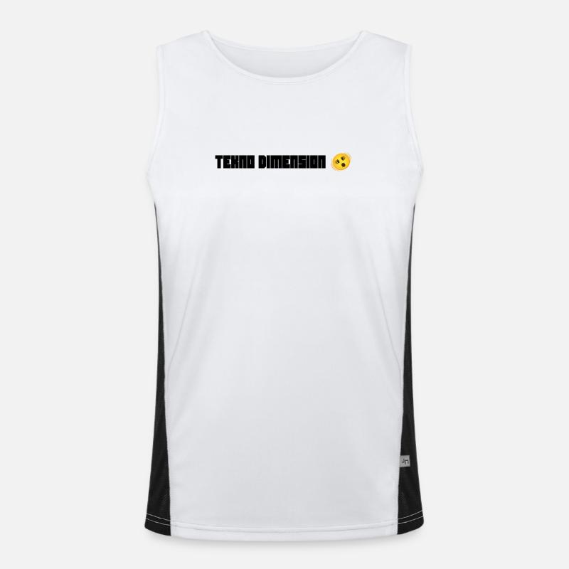 Tekno Dimension Funktionelles Kontrast-Tank Top für Männer 
