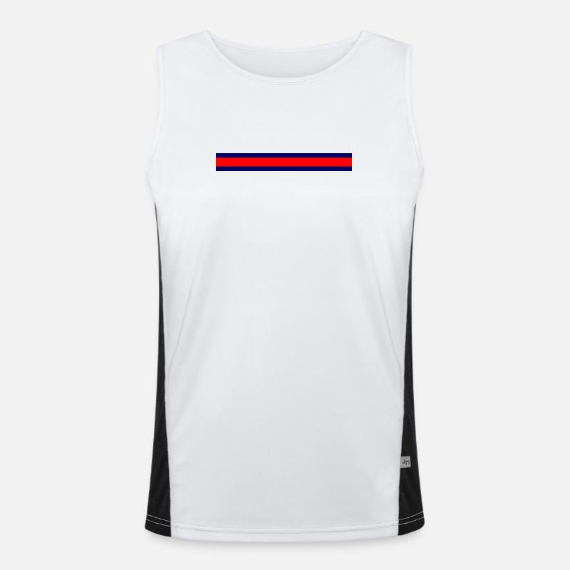 Kühler Minimalismus Farbexplosion Funktionelles Kontrast-Tank Top für Männer 