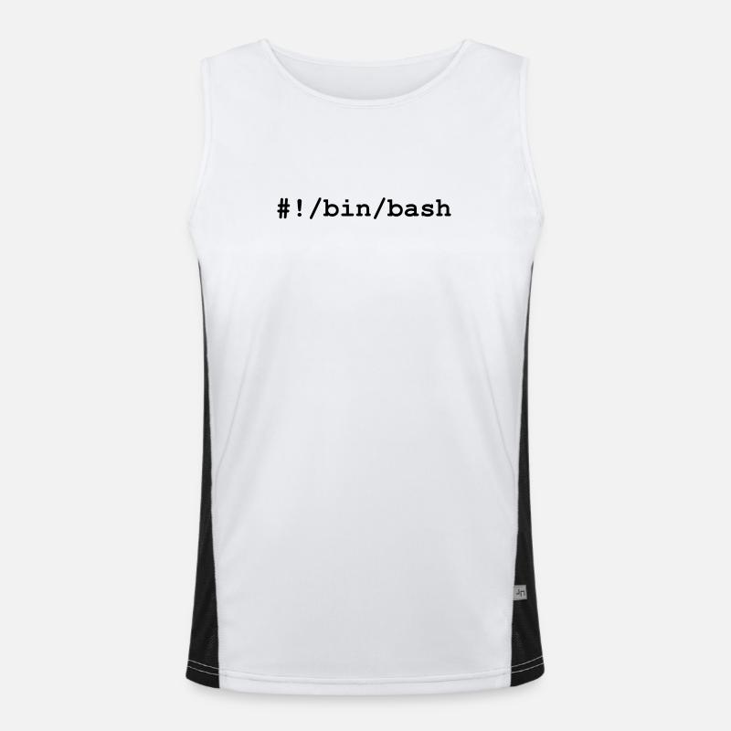 Shell bash / bourne-again sous Linux et Unix Débardeur respirant contrasté Homme 