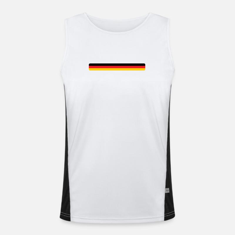 German Flag - Germany Men's Functional Contrast Tank Top 