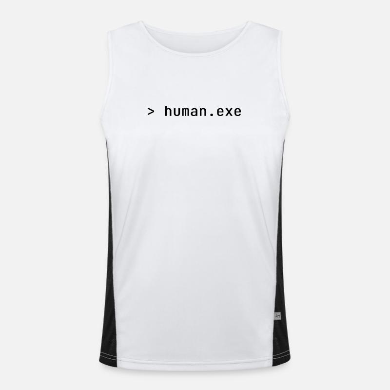 human.exe Funktionelles Kontrast-Tank Top für Männer 