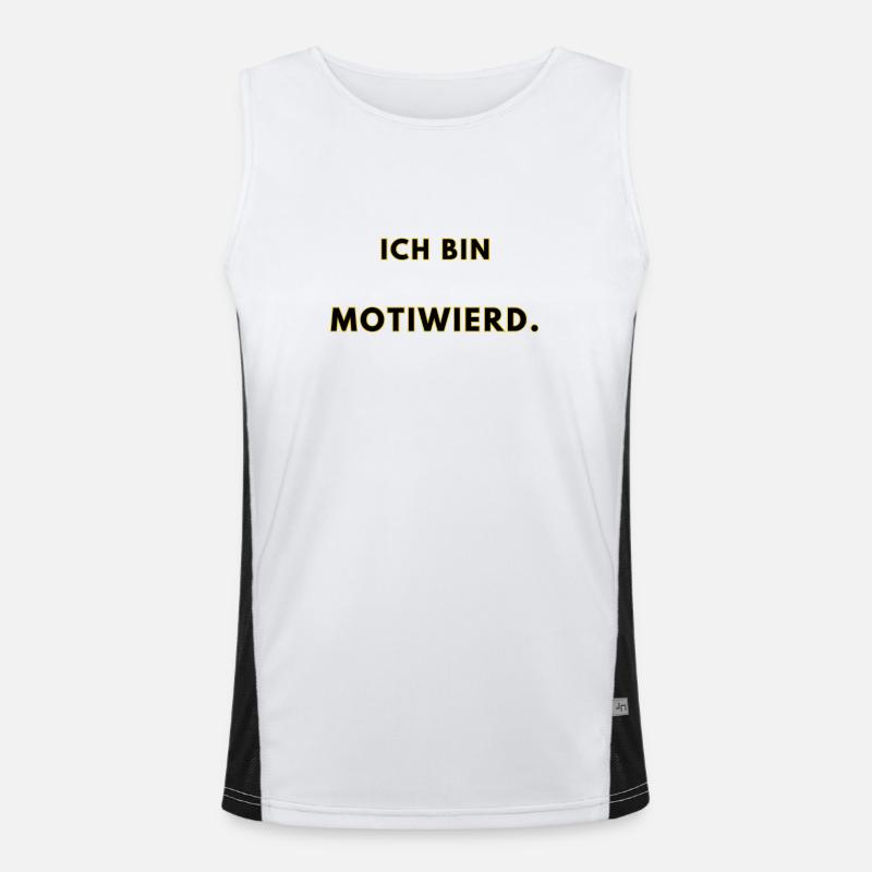 Ich bin motiweird. Funktionelles Kontrast-Tank Top für Männer 