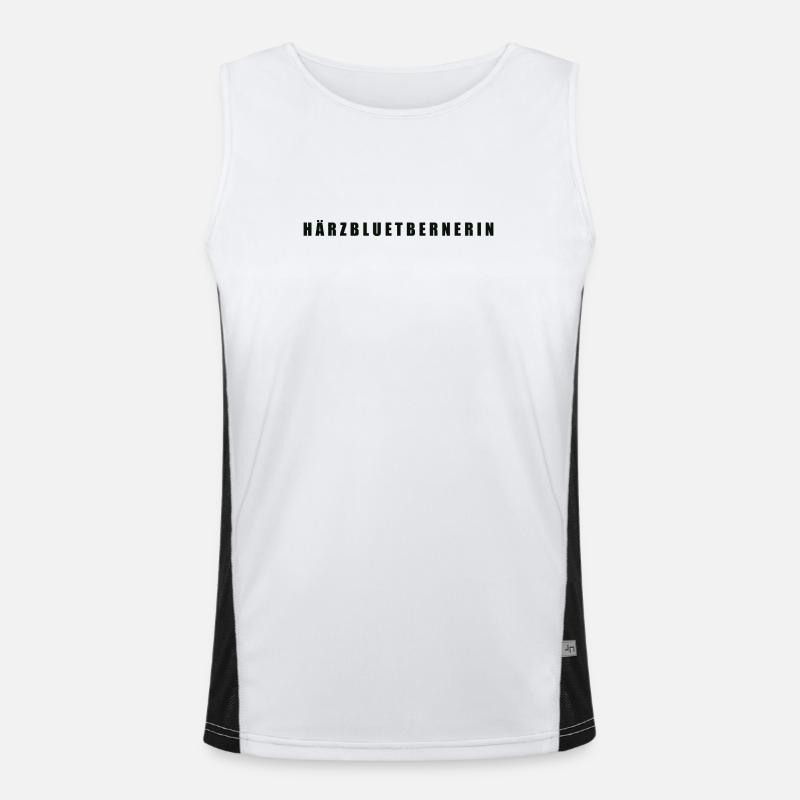 Härzbluetbernerin Bernerin Funktionelles Kontrast-Tank Top für Männer 
