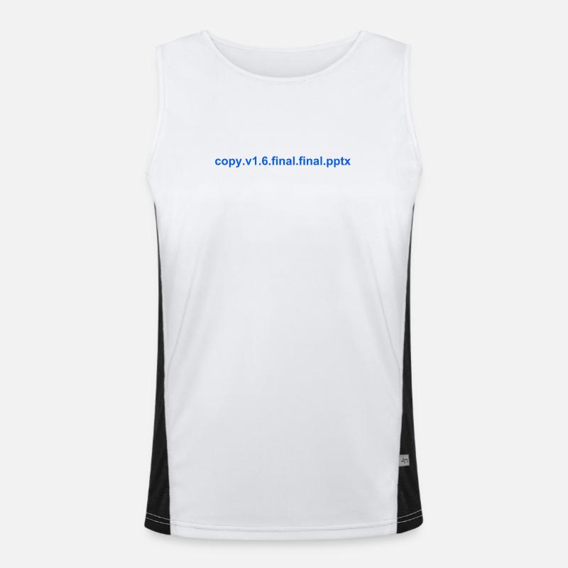 The final PowerPoint Funktionelles Kontrast-Tank Top für Männer 