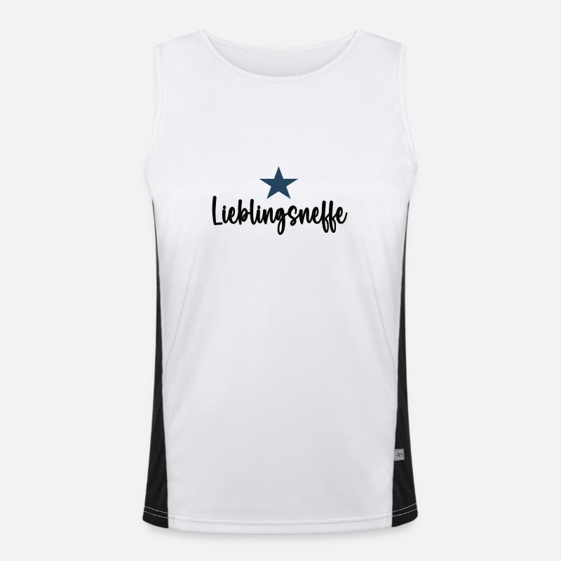 Lieblingsneffe Lieblings Neffen Bester Neffe Funktionelles Kontrast-Tank Top für Männer 