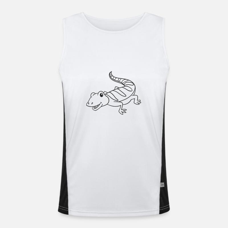Lizard, Lizards, Gift, Gift Idea Men's Functional Contrast Tank Top 
