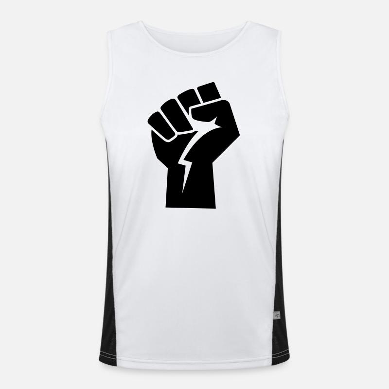 power faust revolution Funktionelles Kontrast-Tank Top für Männer 