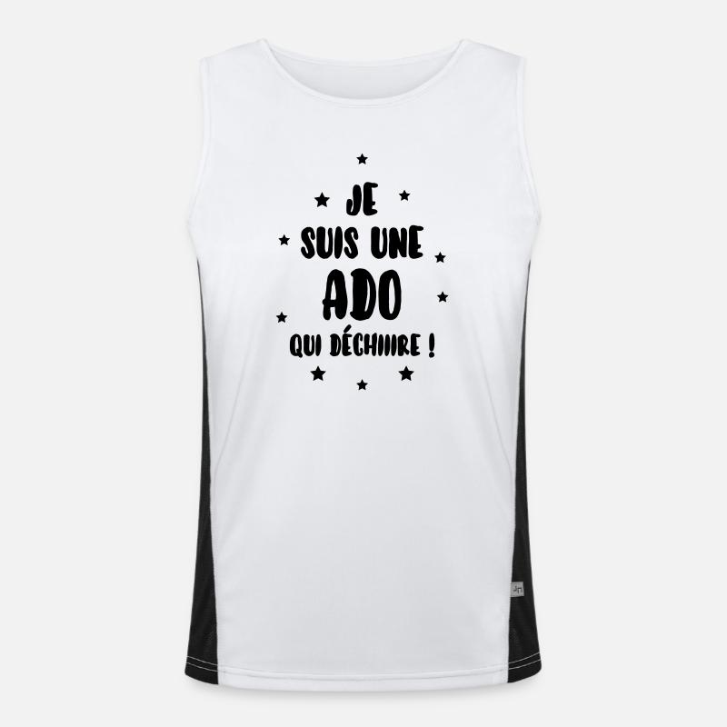 adolescent / enfant / ado / adolescente Débardeur respirant contrasté Homme 