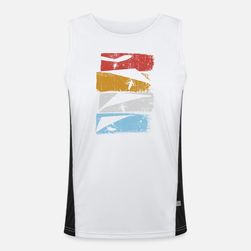 Strata Silhouette Climbers Funktionelles Kontrast-Tank Top für Männer 