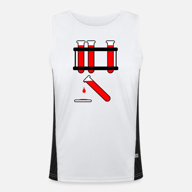 Blutprobe Funktionelles Kontrast-Tank Top für Männer 