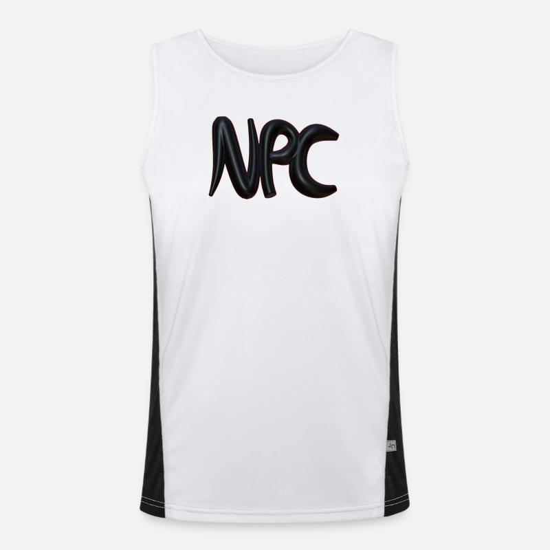 Npc Abstract Balloon Art Men's Functional Contrast Tank Top 