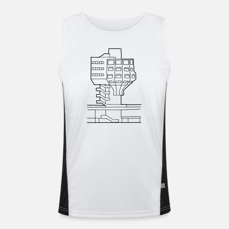 Bierpinsel in Steglitz Funktionelles Kontrast-Tank Top für Männer 