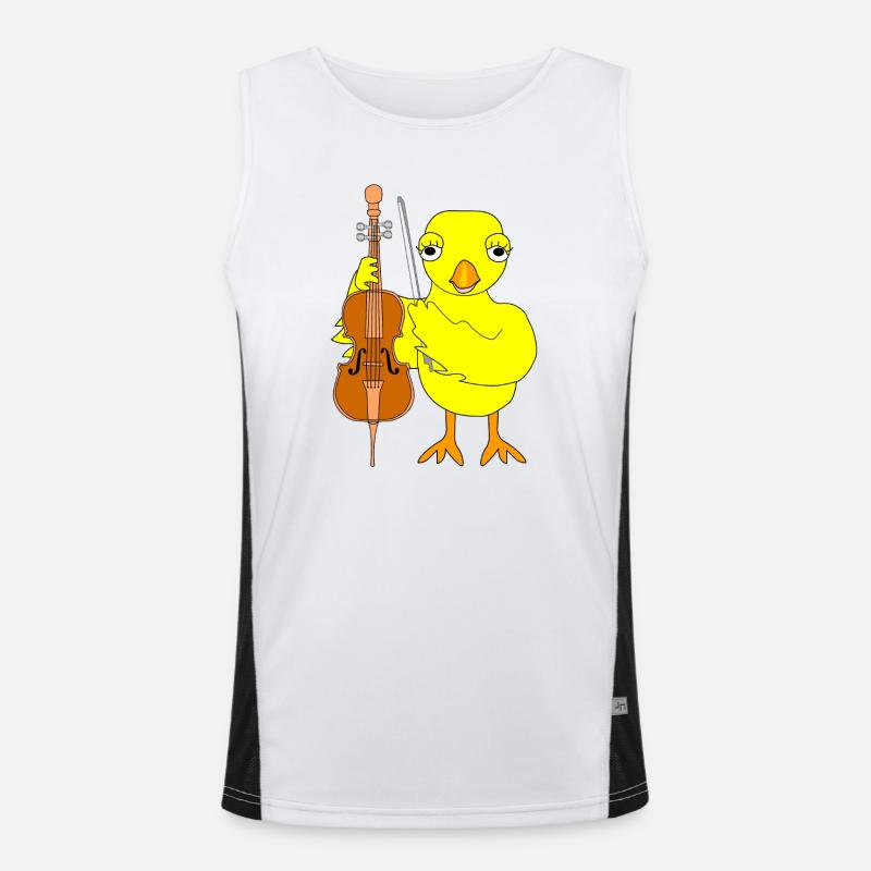 Cello Chick Men's Functional Contrast Tank Top 