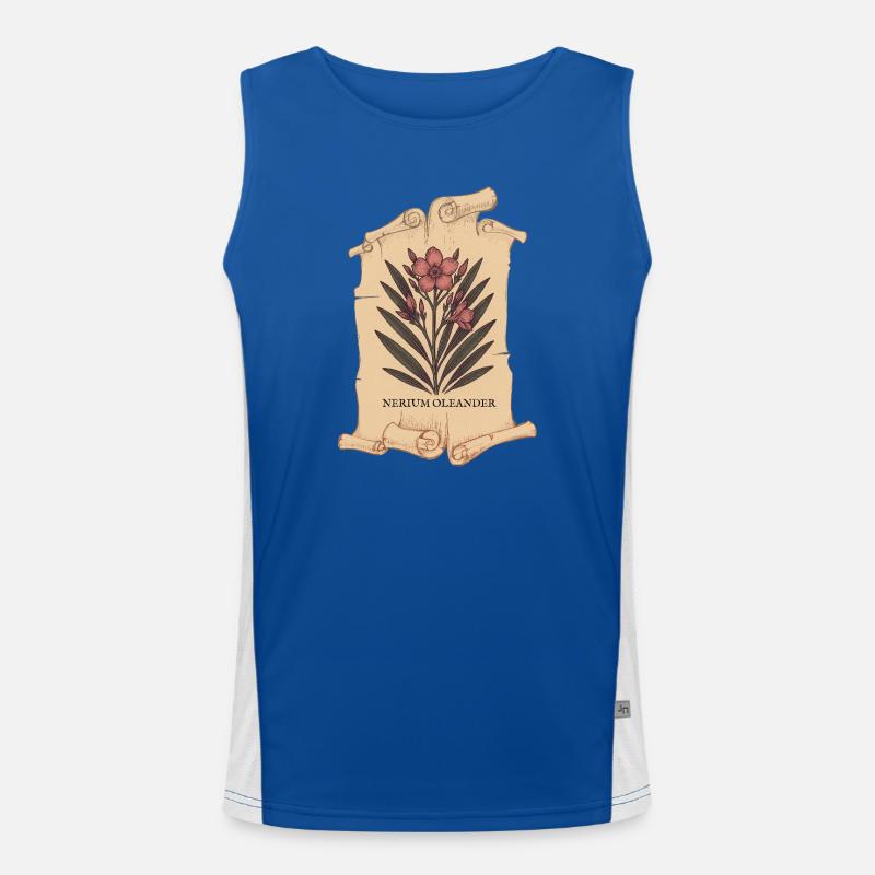 Nerium oleander – Deadly elegance Men's Functional Contrast Tank Top 
