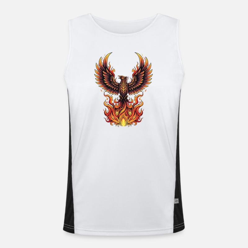 Feuervogel Funktionelles Kontrast-Tank Top für Männer 