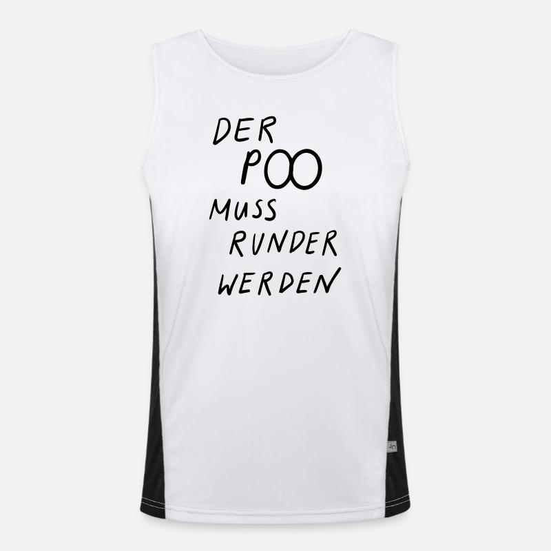 Der Po muss runder werden Funktionelles Kontrast-Tank Top für Männer 