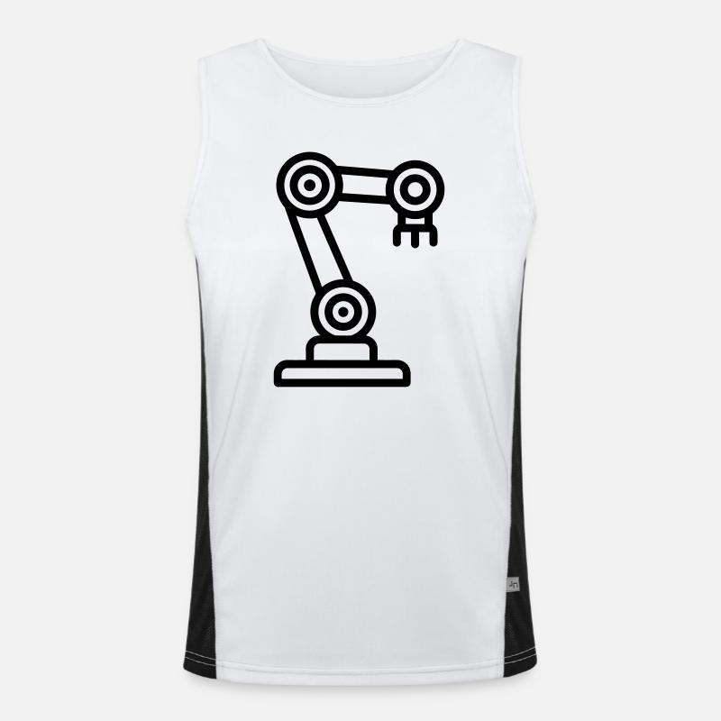 Robot arm Men's Functional Contrast Tank Top 