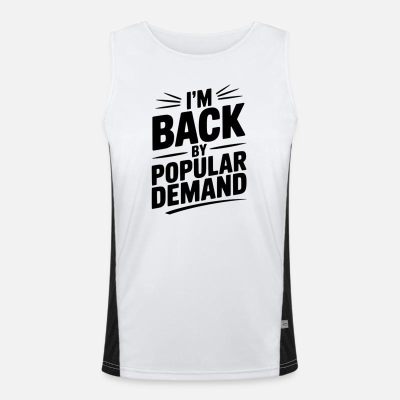 I'm Back by Popular Demand Men's Functional Contrast Tank Top 