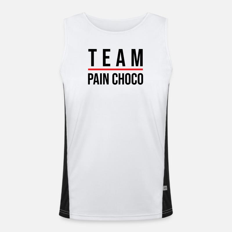 Team pain choco Débardeur respirant contrasté Homme 