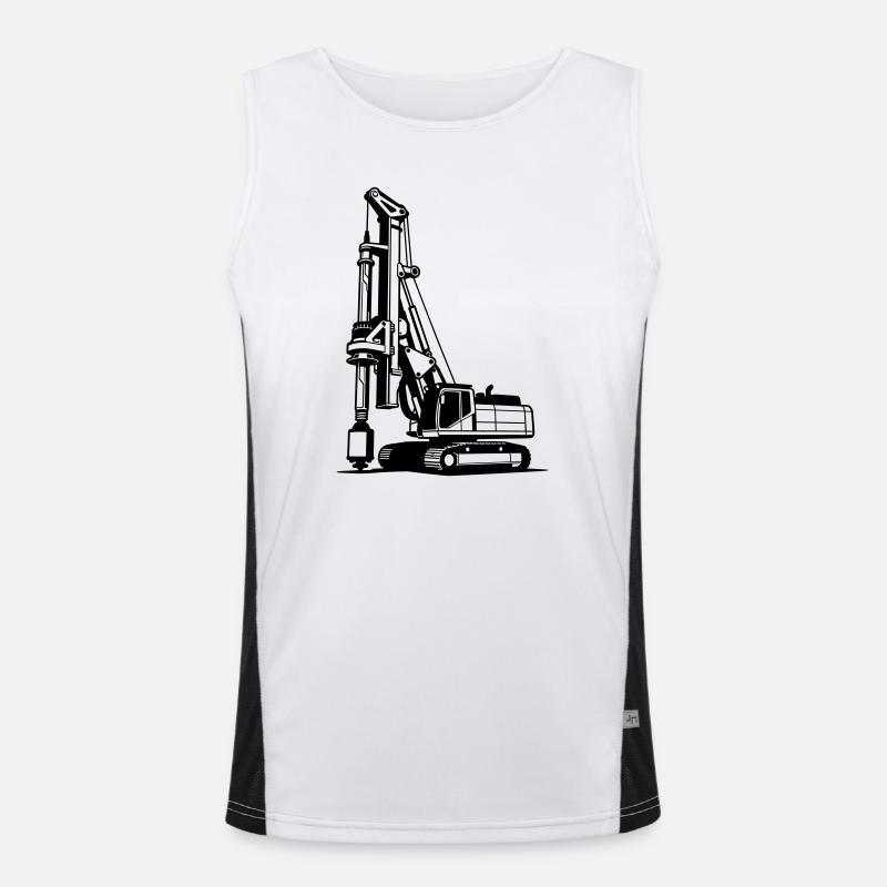 Pile Driver Funktionelles Kontrast-Tank Top für Männer 