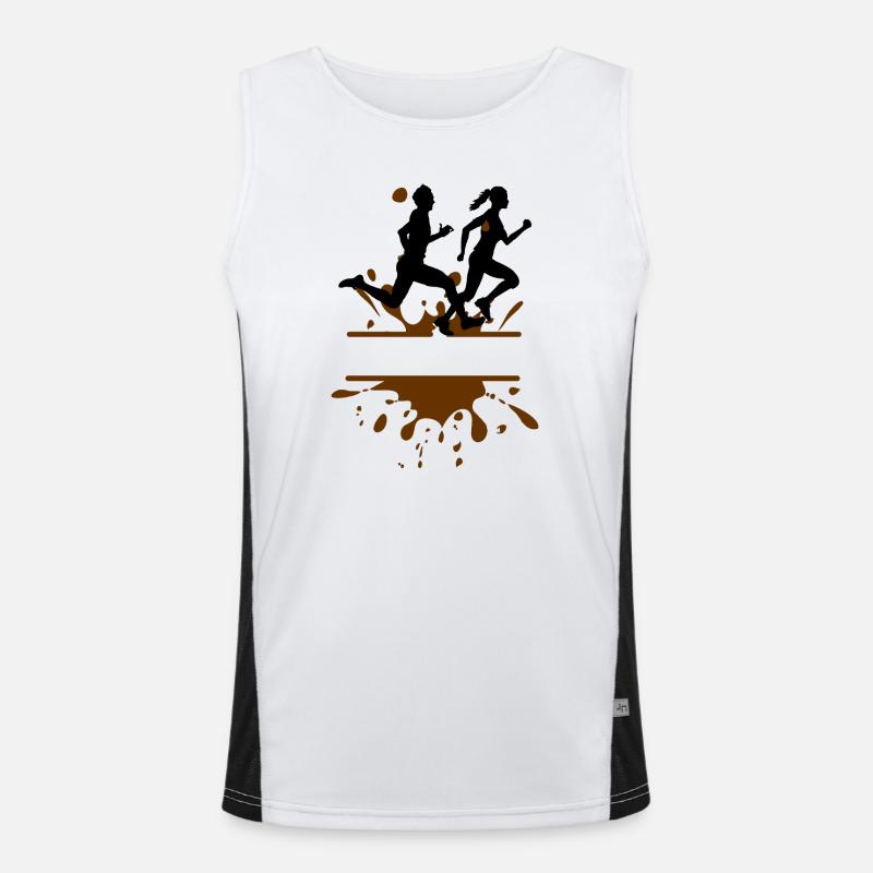Mud Run Challenge – Mann & Frau Schlamm Funktionelles Kontrast-Tank Top für Männer 