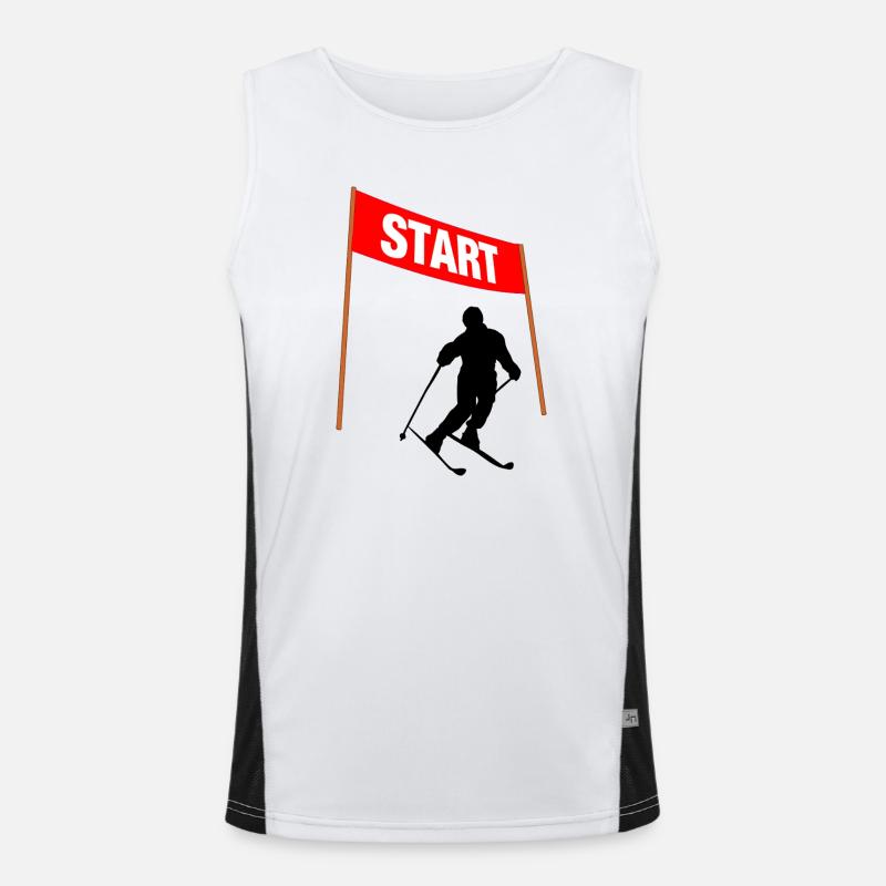 Ski Start Line Men's Functional Contrast Tank Top 