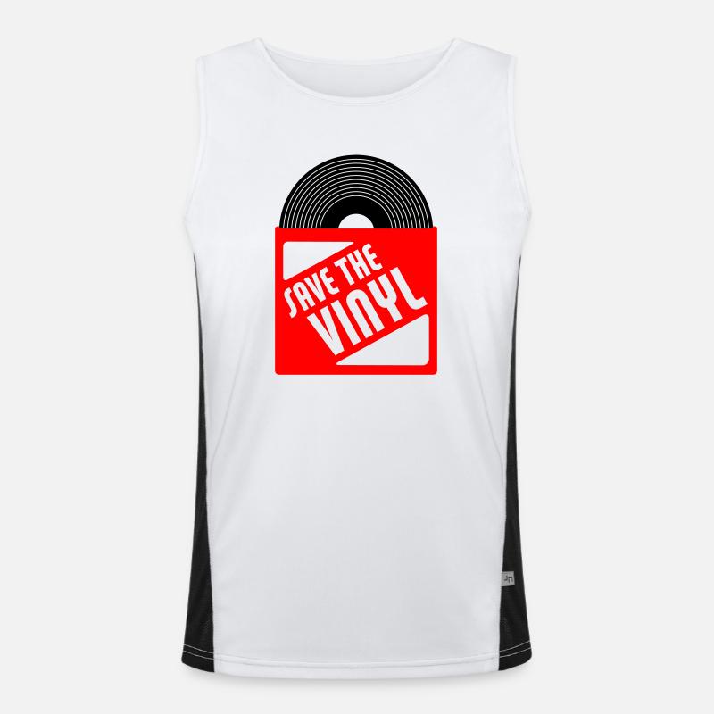 save the vinyl Men's Functional Contrast Tank Top 