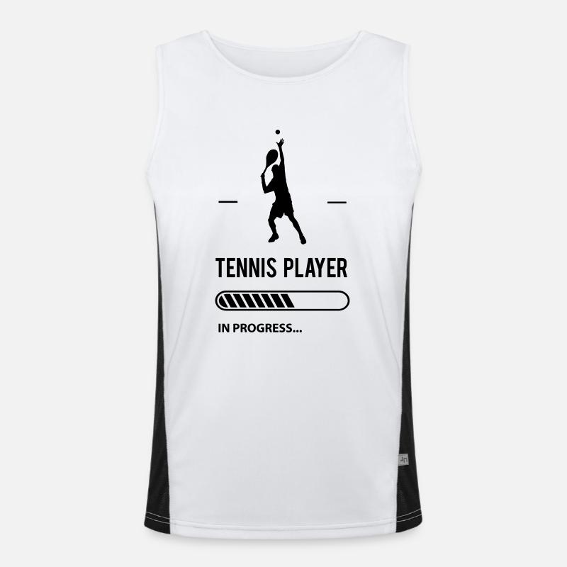 Tennis Player in Progress Débardeur respirant contrasté Homme 