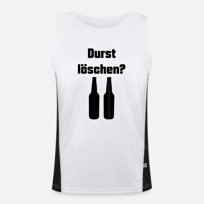 Conception de trempe de soif Débardeur respirant contrasté Homme 