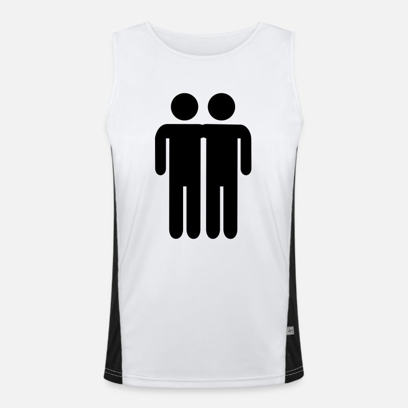 Freundschaft Funktionelles Kontrast-Tank Top für Männer 