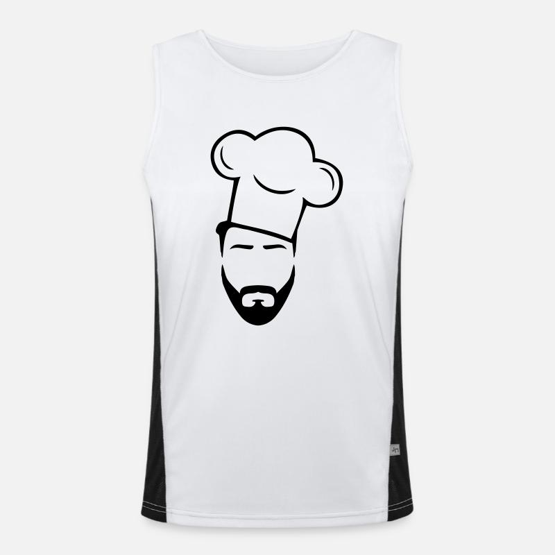 cook design Funktionelles Kontrast-Tank Top für Männer 
