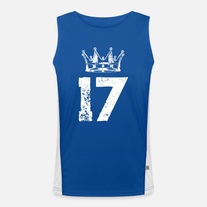 17 Number crown Men's Functional Contrast Tank Top 
