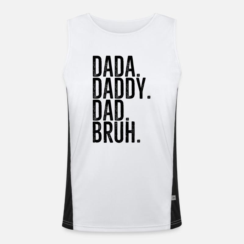 Dada Papa Papa Bruh Funktionelles Kontrast-Tank Top für Männer 