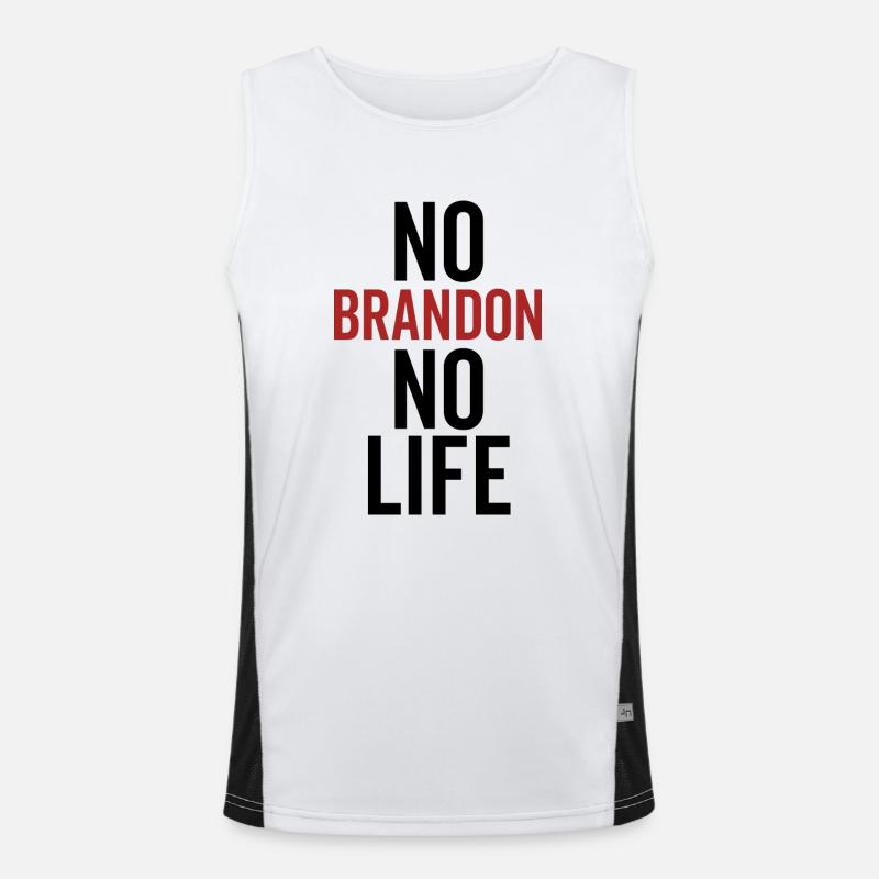 Pas de Brandon Pas de vie Débardeur respirant contrasté Homme 
