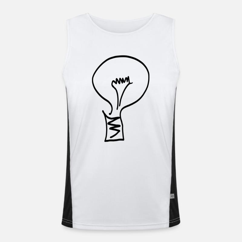 Light - Bulb Men's Functional Contrast Tank Top 
