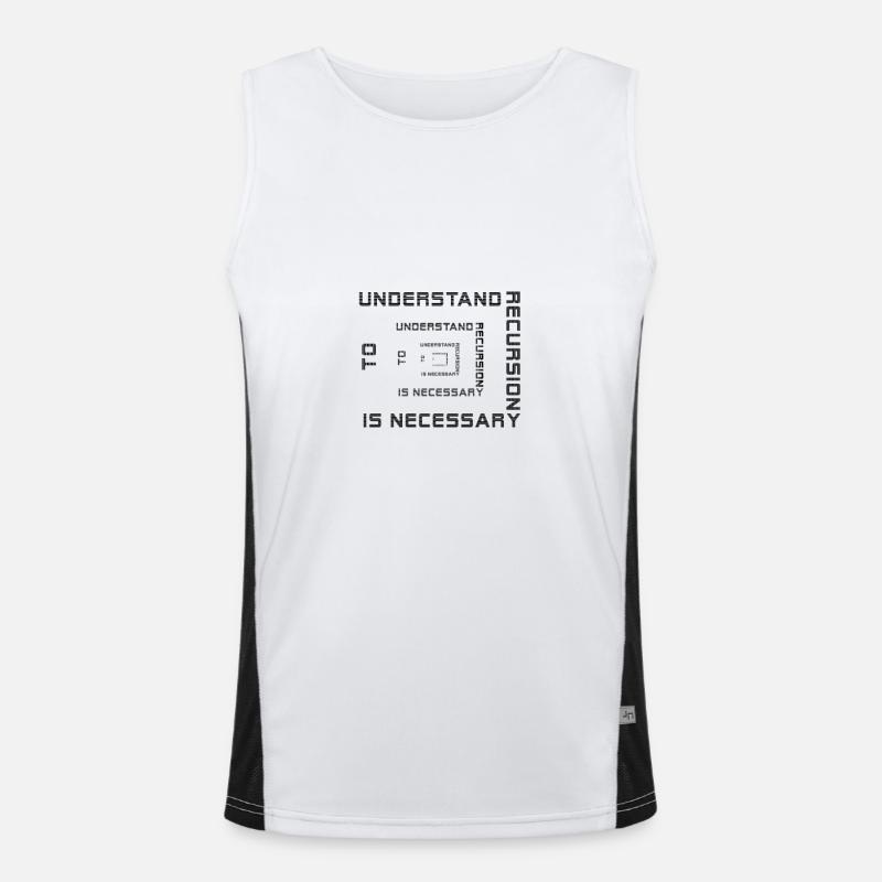 Recursion - multiple Men's Functional Contrast Tank Top 