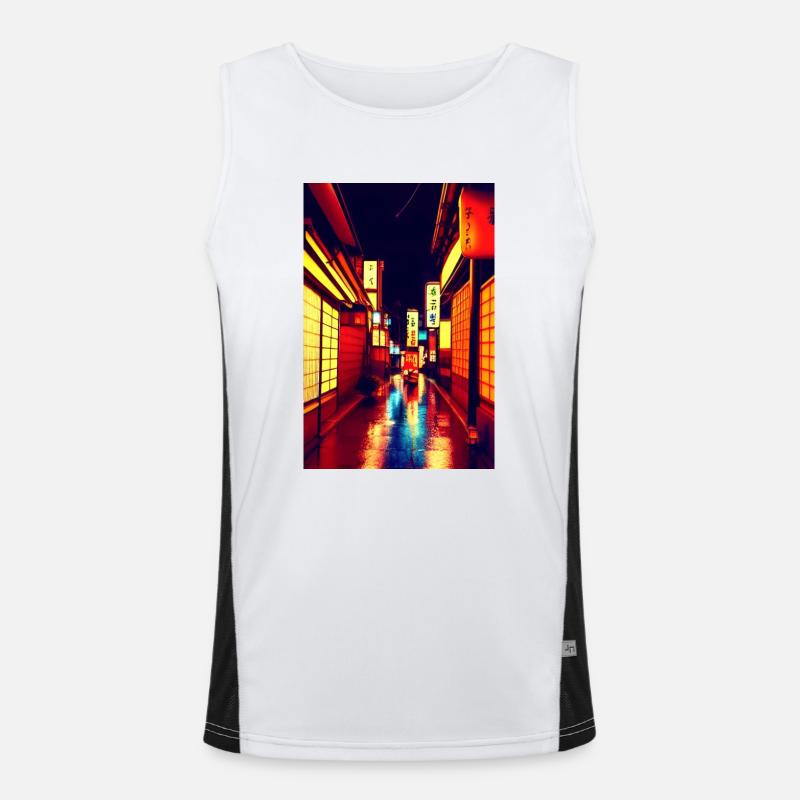 Straße 1 Funktionelles Kontrast-Tank Top für Männer 